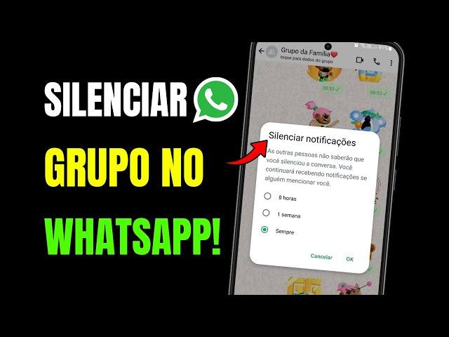 COMO SILENCIAR GRUPO NO WHATSAPP