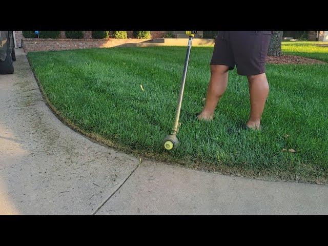 Lowering Height of Cut With Burned in Stripes, Edge, Mow and Blow