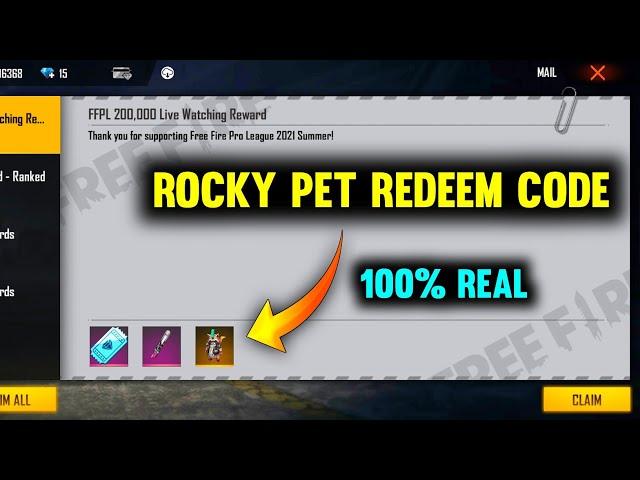 ROCKY PET REDEEM CODE TODAY