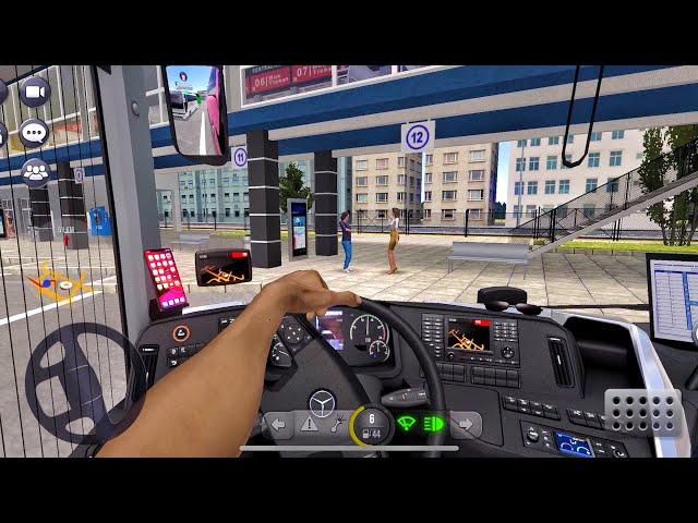 LAS VEGAS TO MODESTO America  Bus simulator mobile game Stopover passenger