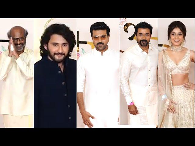 Celebs Visuals @ Anant Ambani Radhika Merchant Wedding | Rajinikanth | Mahesh Babu | Ram Charan