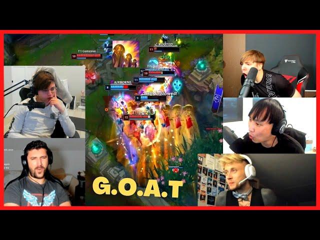 Streamers REACT to Faker's INSANE R