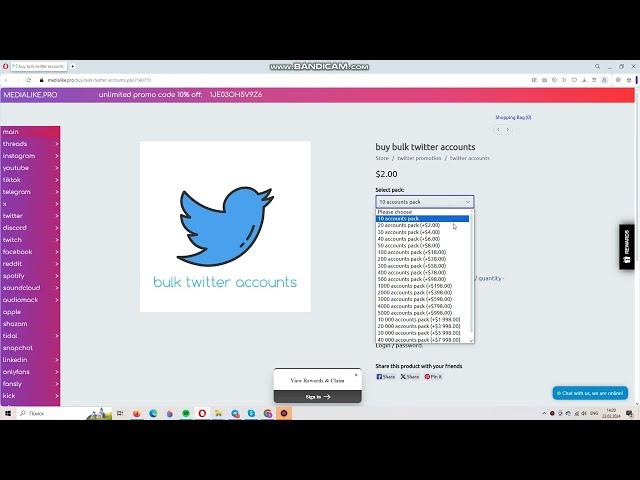 How to buy bulk twitter accounts