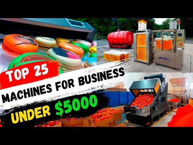 Business Machines You Can Buy Online To Make Money! 25 best business ideas 2024 mini manufacturing