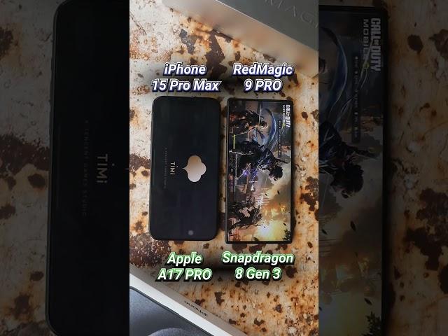 nubia red magic 9 pro vs iphone 15 pro max pubg test #redmagic9pro #techreview