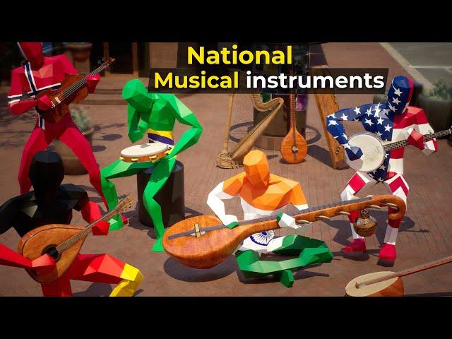 National and famous Musical Instrument by Countries | if countries were humans