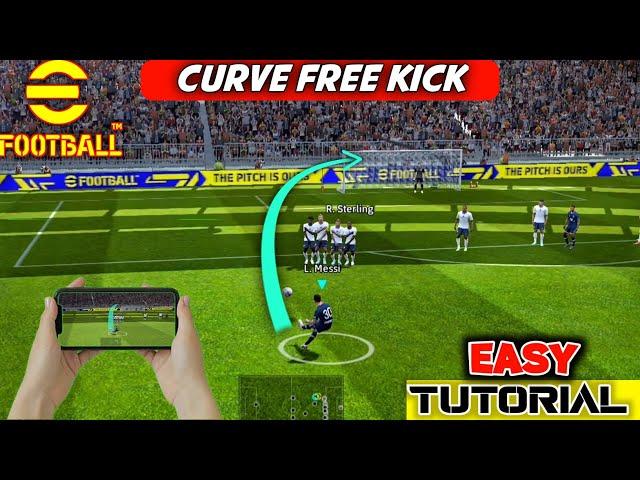 Easy tutorial curl free kick efootball 2023 | Pes 2023 mobile