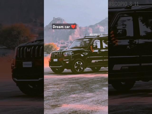 Dream car ️ #trending #viral #short #scarpio #blackghoda #shorts #driving  #dreamcar #drive #music