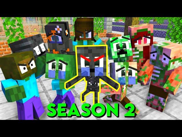 Poor Monsters Life (SAD STORY & FAMILY) Season 2 - MinePaw Mobs Animations Parody