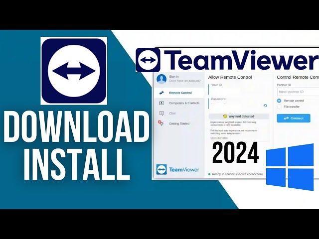 How to install TeamViewer in Windows 11 /10 (2024) | Download TeamViewer in Laptop PC