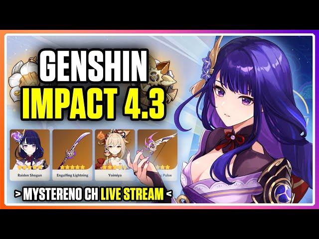 [LIVE] GachaFest Raiden Shogun & Yoimiya (17:00 Wib) | GA Welkin Moon | Genshin Impact Indonesia