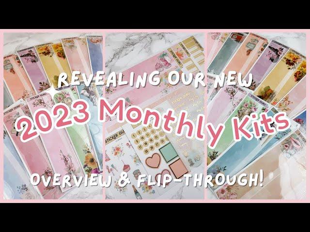 Revealing Our NEW Customizable Monthly Kits! | Sticker Guru A5Wide Monthly Planner Stickers