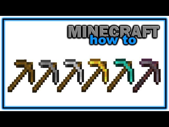 How to Craft and Use a Pickaxe in Minecraft! | Easy Minecraft Tutorial