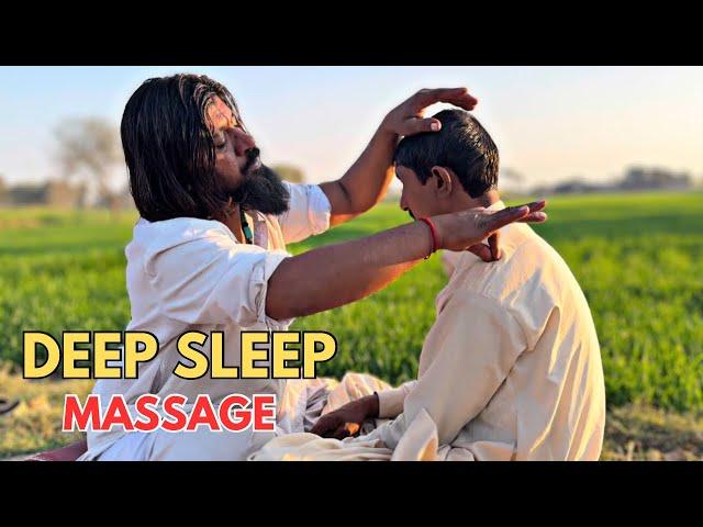 ASMR BENGALI BABA HEAD MASSAGE || DEEP SLEEP MASSAGE || PAKISTANI HEAD MASSAGE #bengalibaba