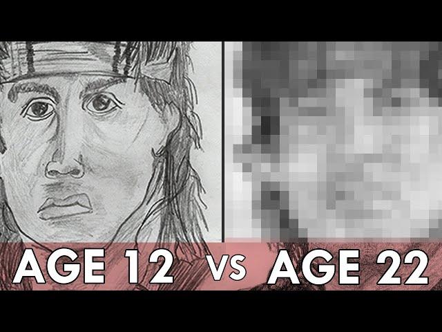 OLD vs NEW ART - Artist Redraws Drawing 10 Years Later (IMPROVEMENT)