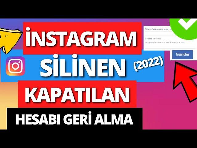 Instagram Silinen Hesabı Geri Alma (Formu) 2024 - Kapanan Hesabı Geri Alma Linki