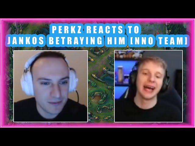 Perkz Reacts to JANKOS BETRAYING Him for NNO CUP 