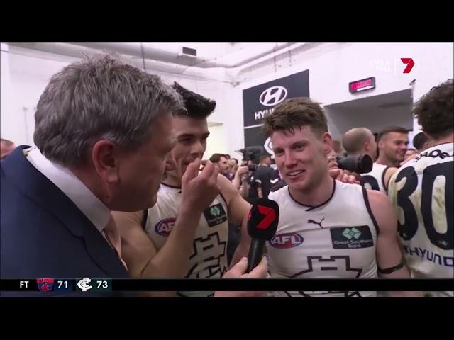 Sam Walsh & Matthew Kennedy on Roaming Brian after Semi final win - Carlton vs Melbourne