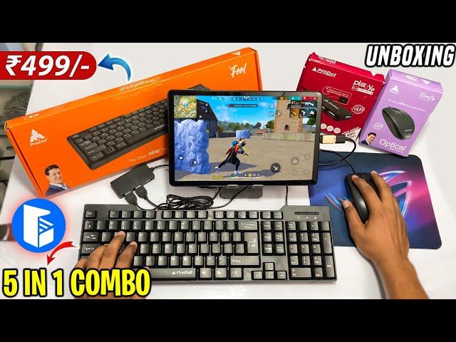 Buy Cheapest 5 in 1 Mobile Gaming Combo for Free Fire & BGMI | play Android Games keyboard & mouse 