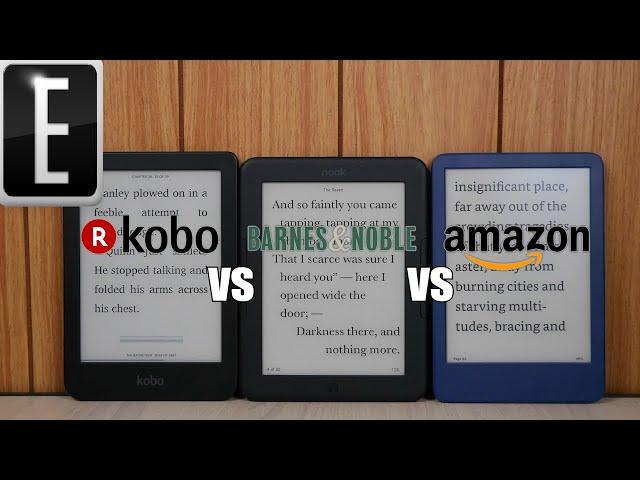 Kindle Basic 2022 vs Kobo Clara 2e vs Nook 4e | Three-Way Comparison