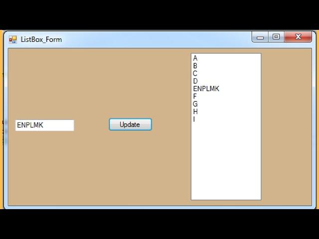 C# Tutorial - How To Update ListBox Selected Item In C# [ with source code ]