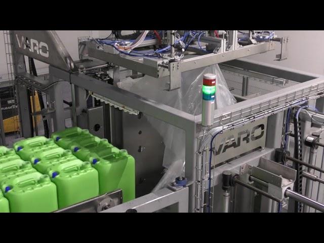 Automatic Unwrapping of unstable shipping pallets | VARO Unwrapper - Control Version