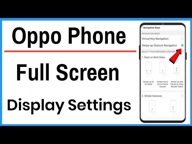 Oppo Full Screen Display Settings | Oppo A5s Full Screen Display Settings