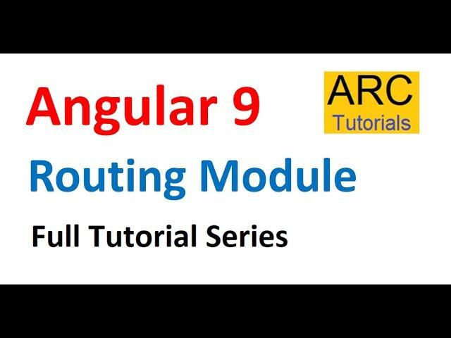 Angular 9 Tutorial For Beginners #31 - Routing Module