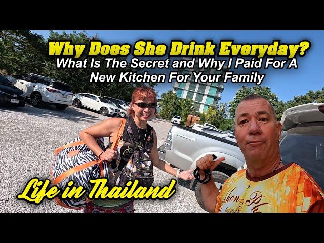 Why Does She Drink Everyday? So This Is Why I Paid For A New Kitchen For Your Family!