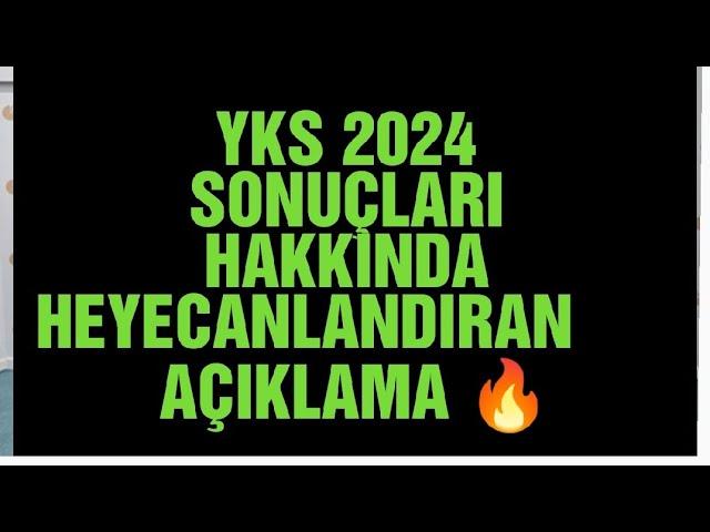 SON DAKİKA ‼️Ösym Başkanı Yks 2024  Sonuçları Hakkında Konuştu #yks2024 #2024yks