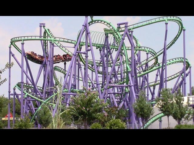 Joker's Jinx Off-Ride Six Flags America HD 60fps