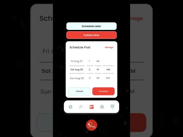 You can now schedule your content using PlatterHub app!