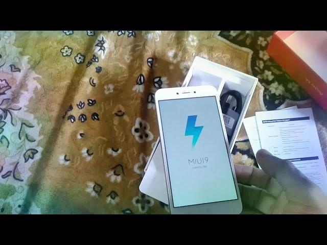 Unboxing Redmi 5A better than 10 or. D(Tenor D) & first switch on & installation of MIUI9