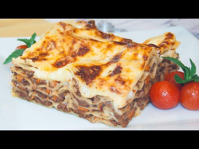 Лазанья с соусом Бешамель и Болоньезе! Рецепт очень вкусной лазаньи в домашних условиях!