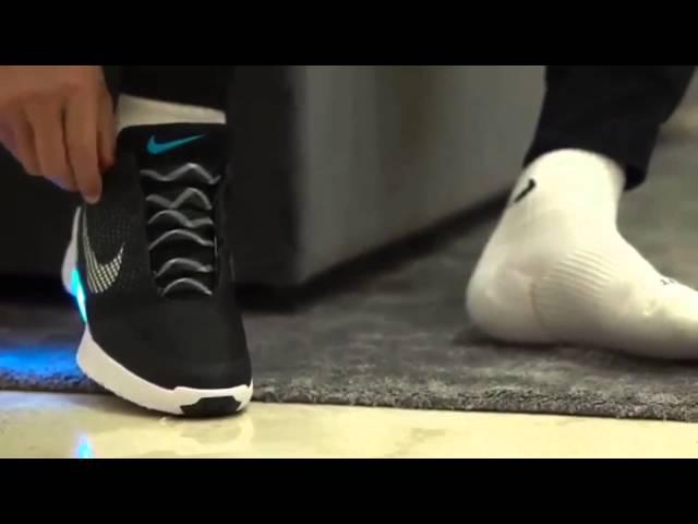 Cristiano Ronaldo trys on the new self-lacing Nike Hyperadapt 1.0 & says Nike is the BEST Brand