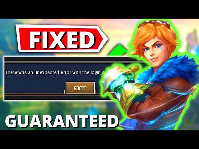 How To Fix League Of Legends There Was An Unexpected Error With The Login Session