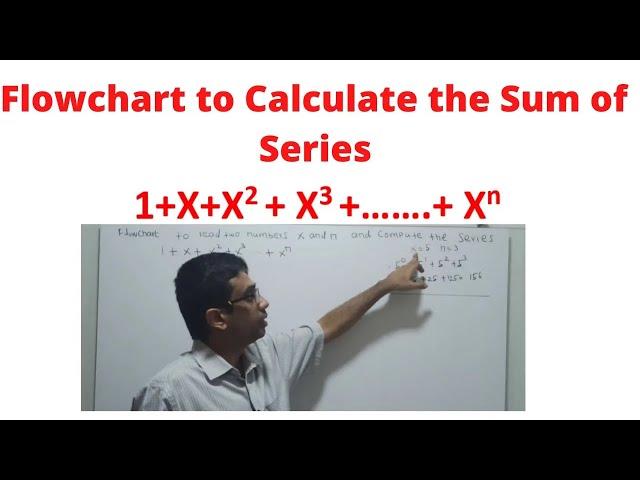 Flowchart to Calculate the Sum of Series |flowchart sum of series| | How to calculate sum of series