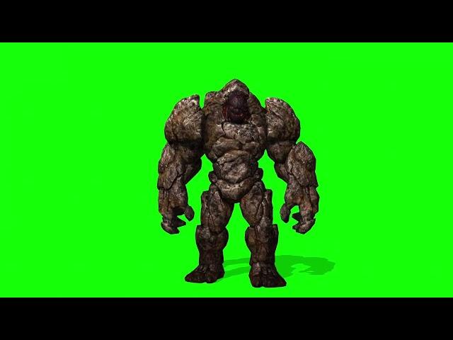 STONE MONSTER  GREEN SCREEN ( Free Download )