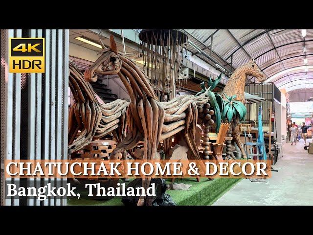 [BANGKOK] Chatuchak Weekend Market "Home & Decor, Furniture Zone"| Thailand [4K HDR Walking Tour]