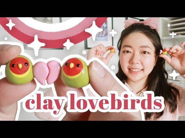 🩷 polymer clay lovebirds ⭐️ YeppenHowTo ⭐️