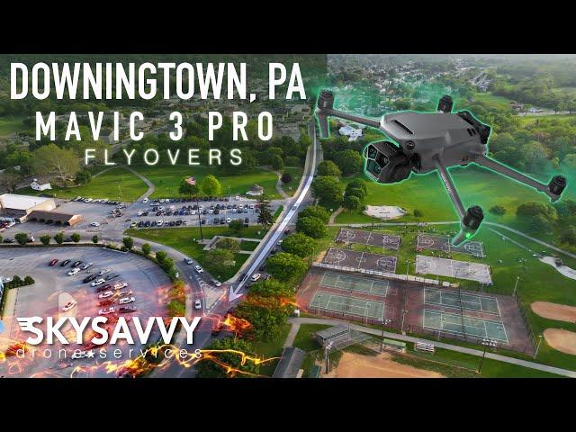 Downingtown, PA Drone Flyovers on a beautiful Sunday with the DJI Mavic 3 Pro!