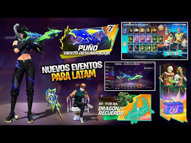 FILTRÓ TODOS LOS EVENTOS DE LA PRÓXIMA AGENDA SEMANAL DE FREE FIRE | PUÑOS, ANIMACION, ASPECTO & MAS