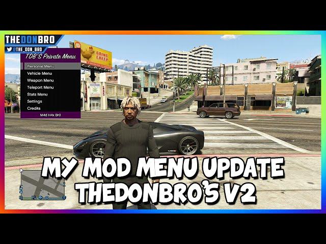 GTA 5 ONLINE - THEDONBRO V2 PRIVATE MOD MENU UPDATE - ISO MODS 1.20 (GTA 5 MODS)