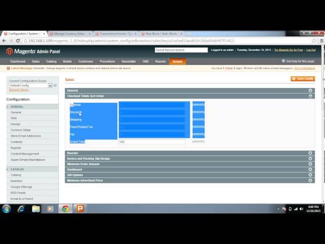 Magento admin panel video tutorial part - 5