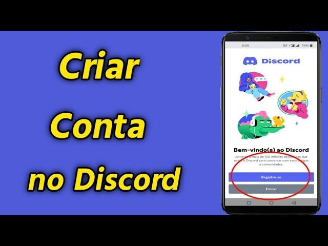 Como criar uma conta no Discord no celular | Registre-se conta de Discord