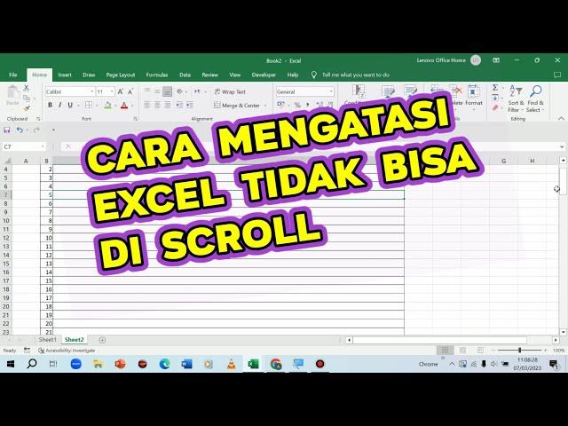 Mengatasi Microsoft Excel Tidak Bisa Di Scroll - Kolom Excel Tidak Bisa Bergeser