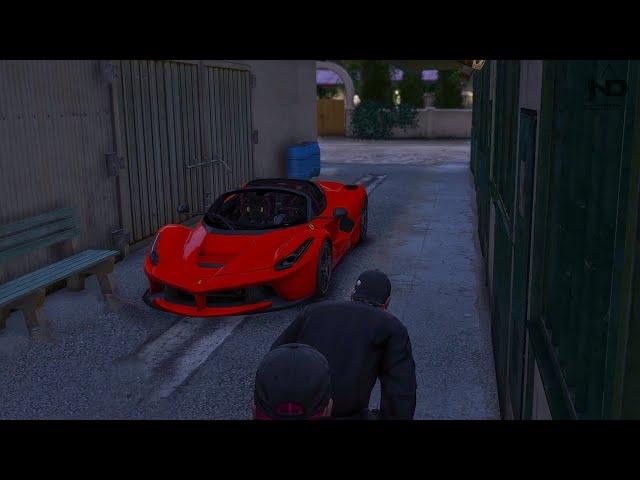 GTA 5 Roleplay ND Community #48 - Kế Hoạch Trộm Siêu Xe Ferrari Từ Băng Đảng Áo Trắng !!