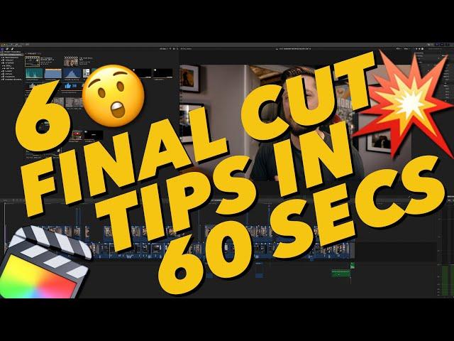 6  Tips For Final Cut Pro In 60 Seconds! #Shorts