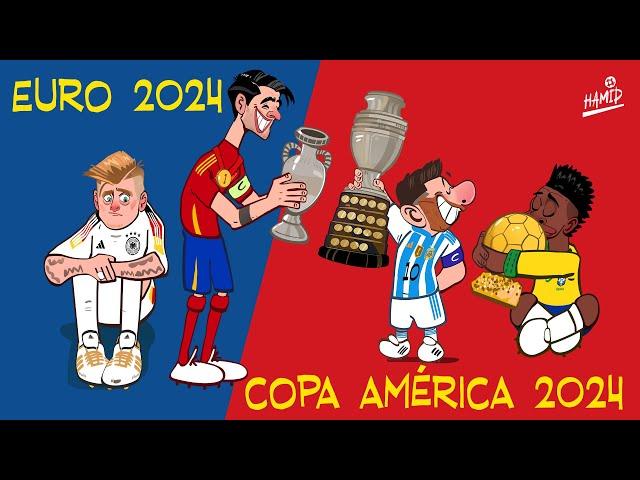 A review on Euro 2024 and Copa América 2024 videos. 