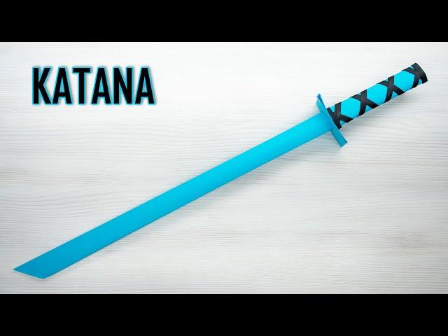 How to make a katana out of paper. Easy paper katana origami